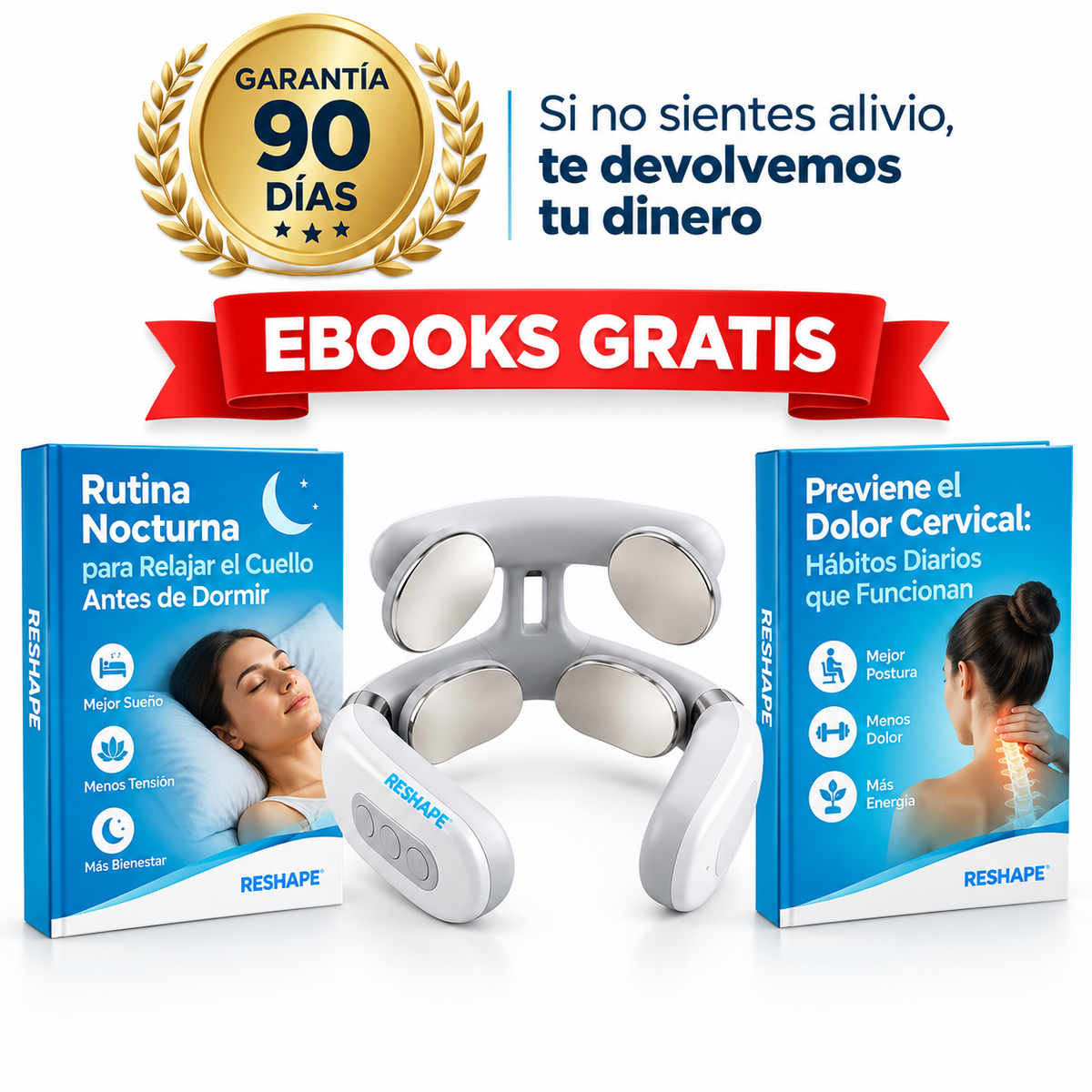 Reshape Pro™ - Masaje, Electroestimulación y Termoterapia